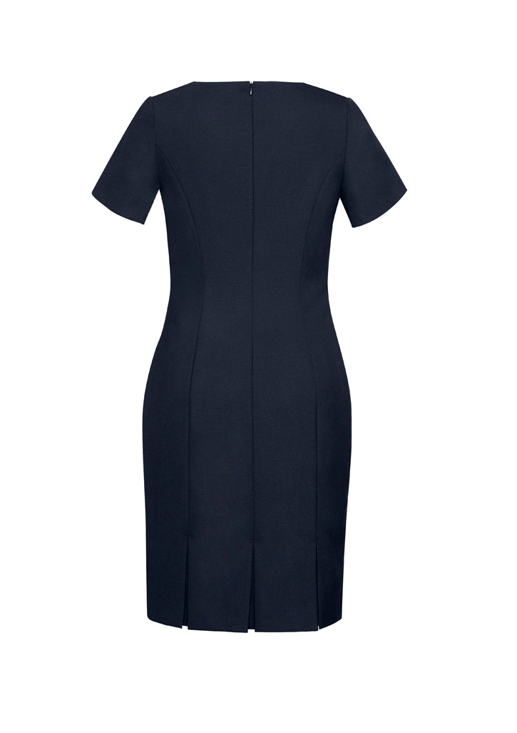 34012 Womens Comfort Wool Stretch Short Sleeve Shift Dress