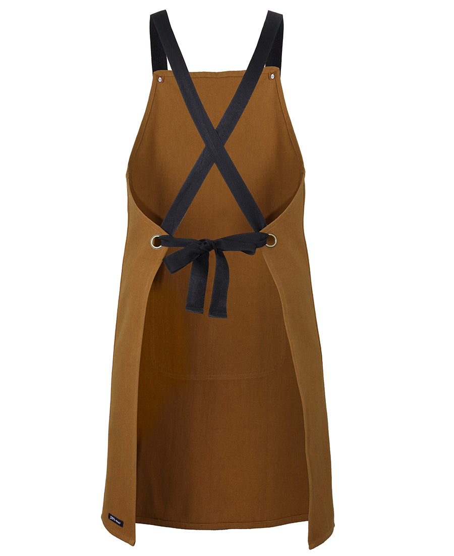JB's Cross Back Canvas Apron - Tan