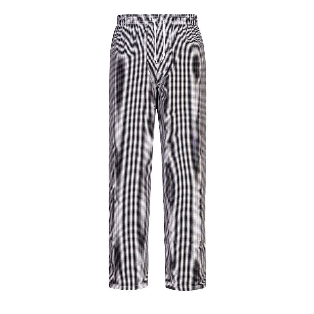 C079 - Bromley Chefs Pants - Black Check