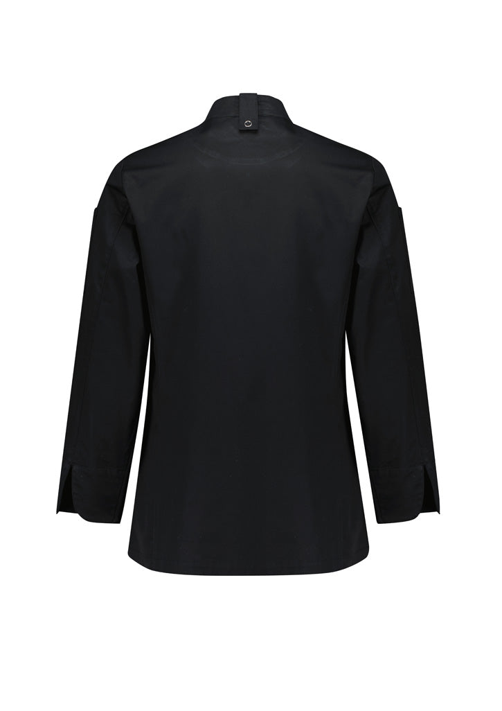 Women's Gusto Long Sleeve Chef Jacket - Black