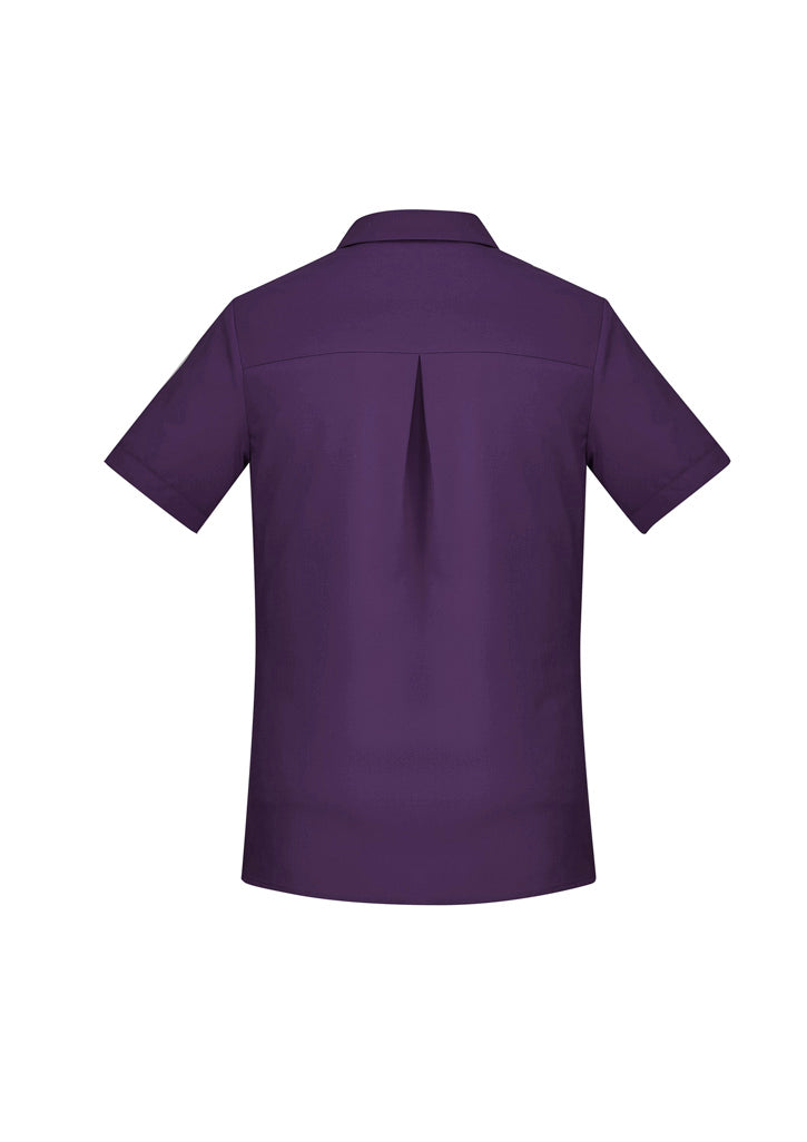 CS947LS Womens Florence Plain Short Sleeve Shirt