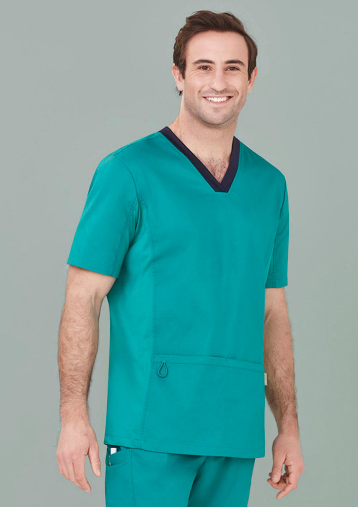CST043MS Mens Riley Stretch Scrub Top