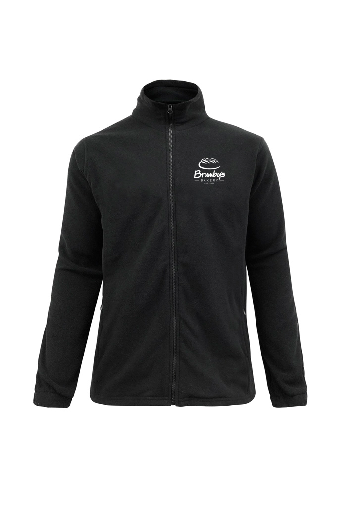Ladies Polar Fleece Jacket - Black Brumby's