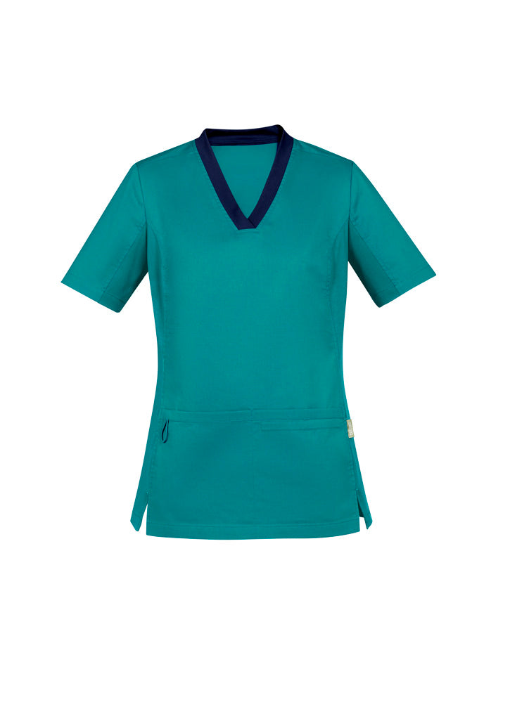 CST043LS Riley Womens V-Neck Scrub Top