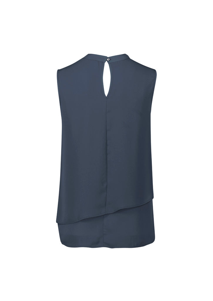 RB260LN Womens Seville Sleeveless Layered Blouse