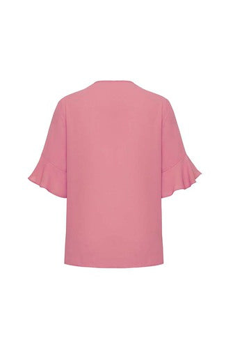 RB966LS Womens Aria Fluted Sleeve Blouse