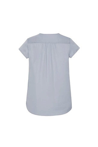 RB967LS Womens Kayla V-Neck Pleat Blouse