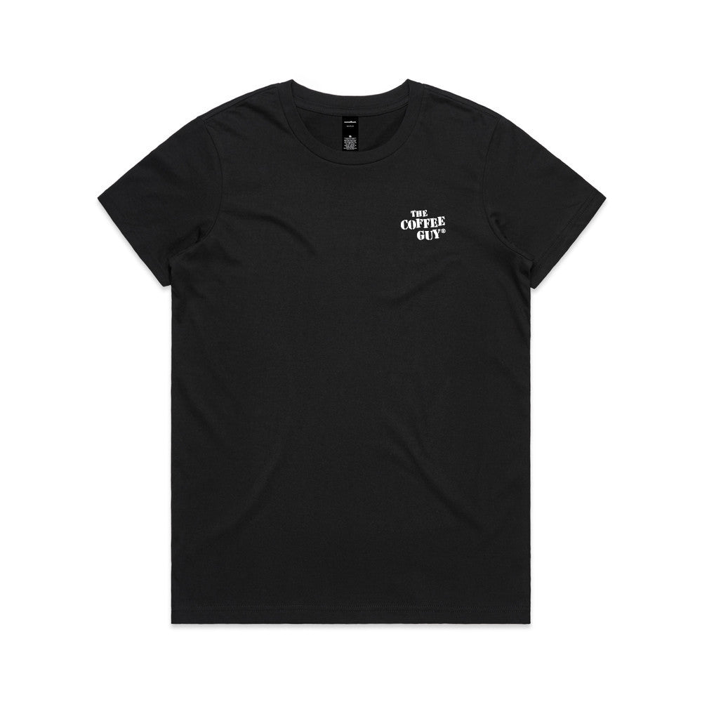 Ladies crew neck T - Black