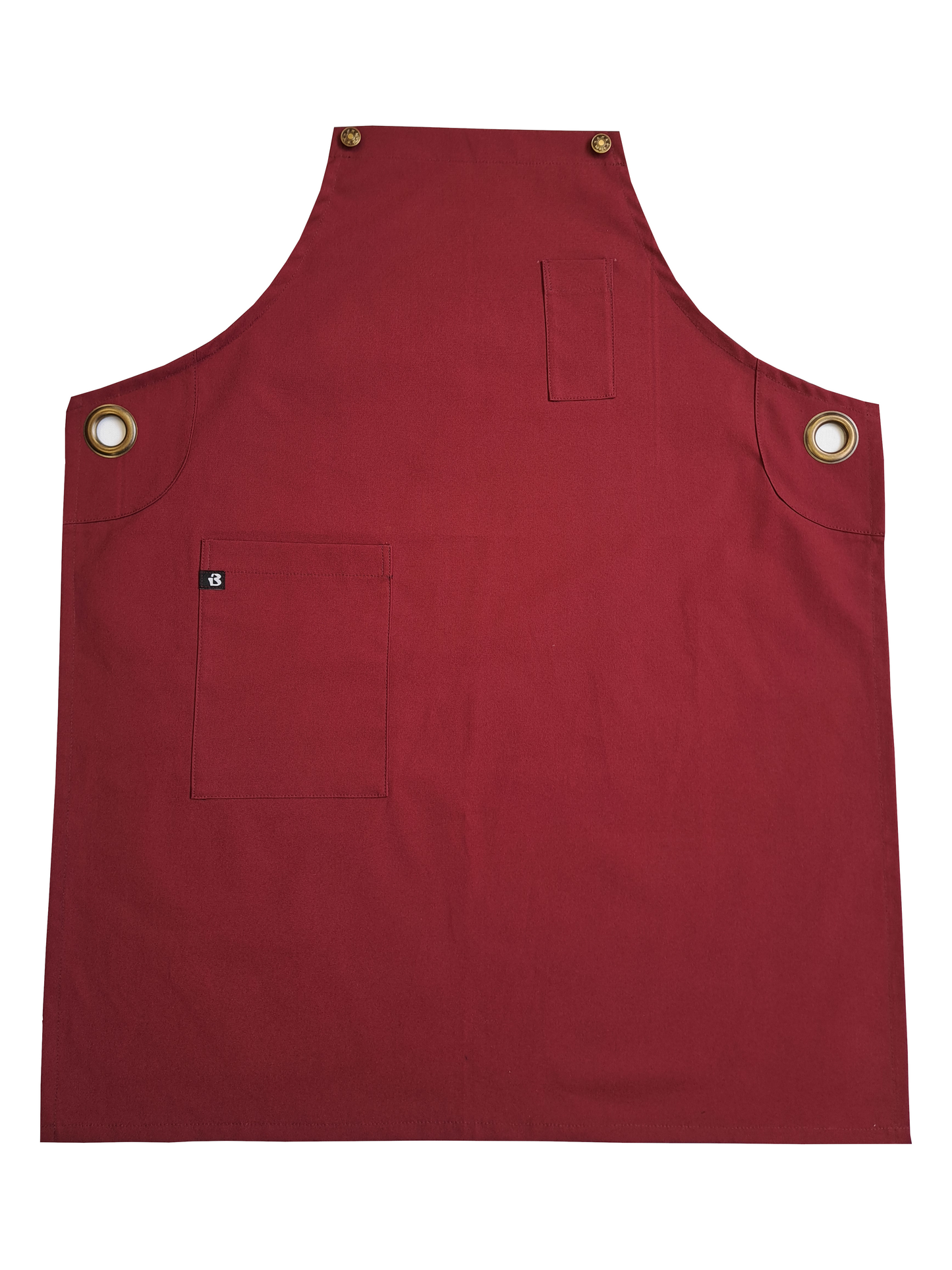 Canvas Couture Crossover Bib Apron - Maroon