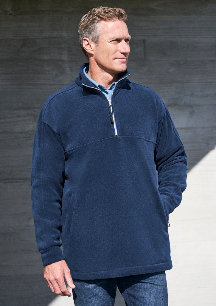 PF380 Mens Heavy Weight 1/2 Zip Winter Fleece - Navy or Black