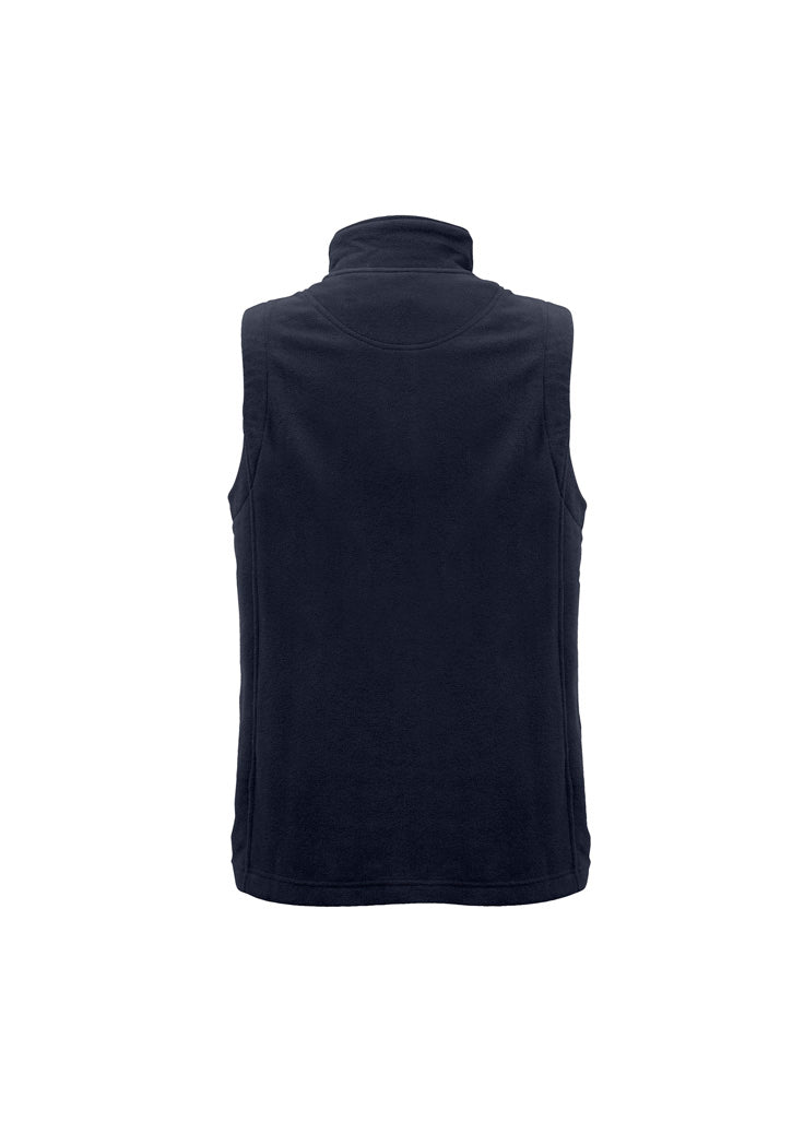 PF905 Ladies Plain Micro Fleece Vest - Navy.