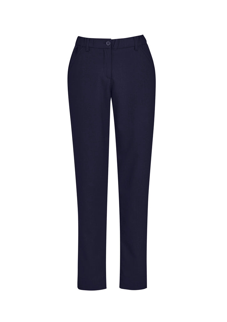 Comfort Womens Waist Slim Leg Pant - Navy