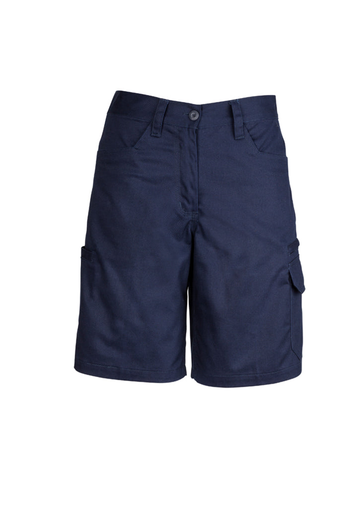 ZWL011 Womens Plain Utility Short - Navy.