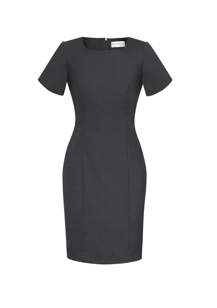 34012 Womens Comfort Wool Stretch Short Sleeve Shift Dress
