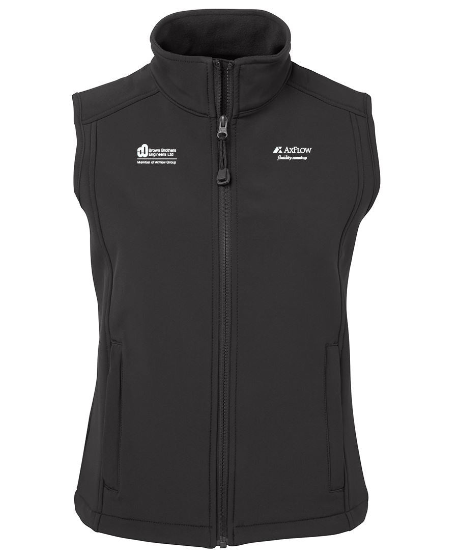 Ladies Layer Soft Shell Vest Black