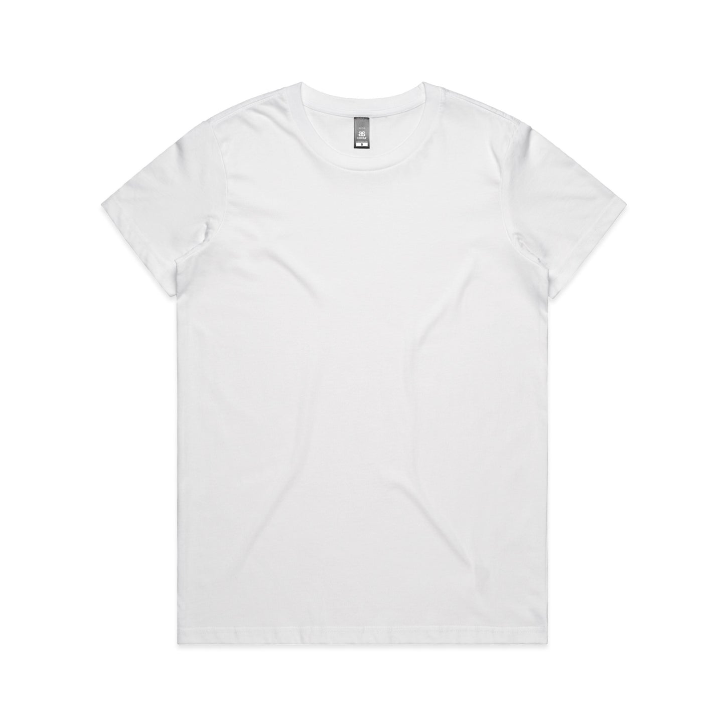 4001 Maple ladies crew neck T - White