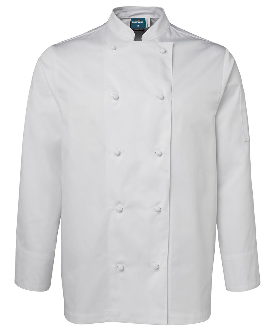 Long sleeve white chefs jacket