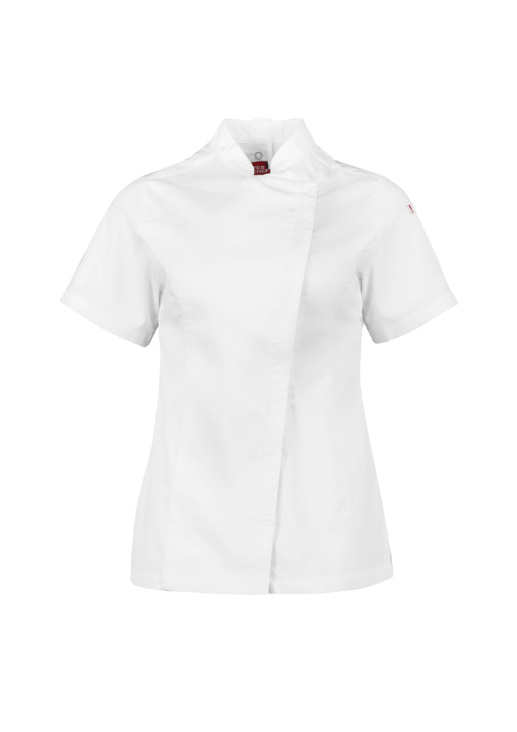 CH330LS Womens Alfresco Short Sleeve Chef Jacket