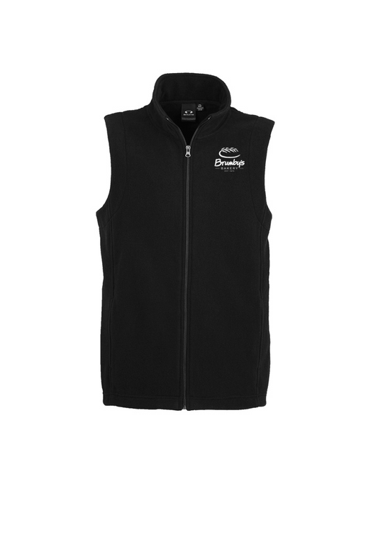 Men's Polar Fleece Vest - Black