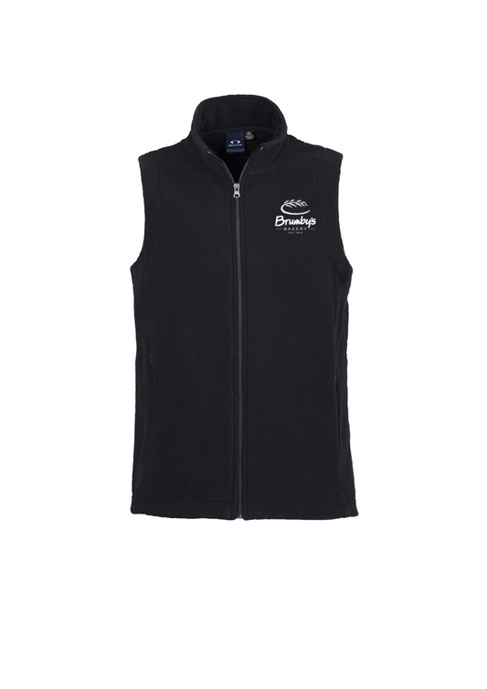 Ladies Polar Fleece Vest - Black