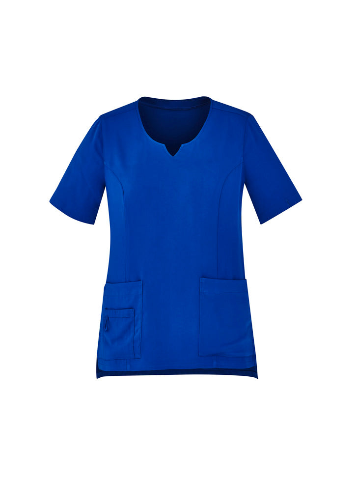 CST942LS Womens Avery Round Neck Scrub Top