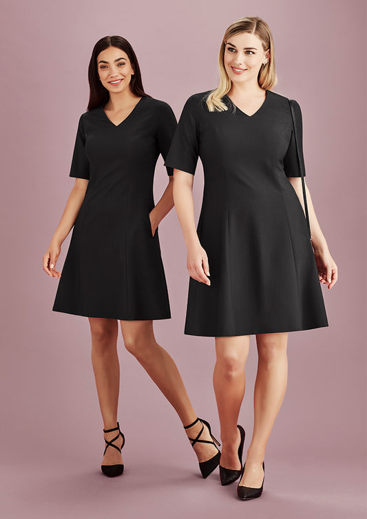 RD974L Womens Siena Extended Short Sleeve Dress