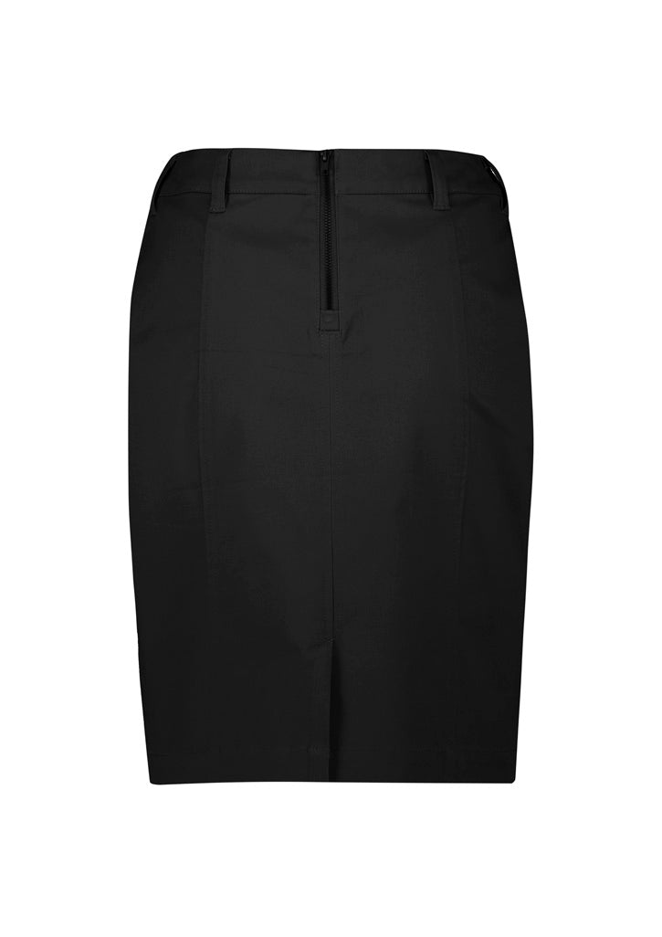 RGS264L Womens Mid Waist Stretch Chino Skirt