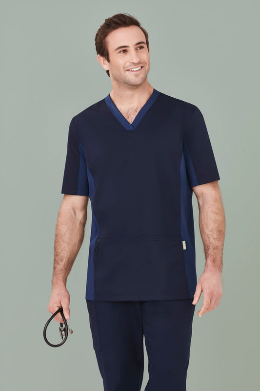 CST043MS Mens Riley Stretch Scrub Top