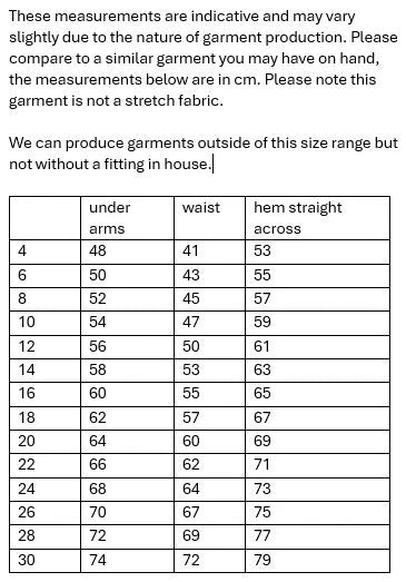 Option Seven. 3 x female tunics, 1 x work pants.