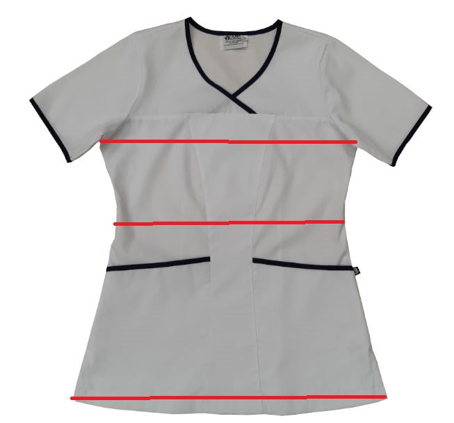Option Seven. 3 x female tunics, 1 x work pants.