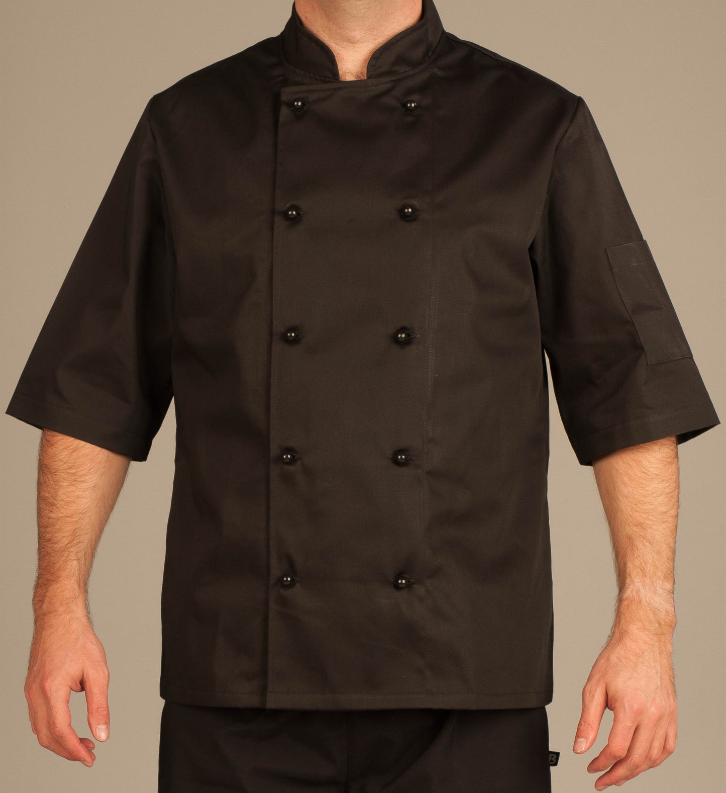 James Chef Jacket - Short Sleeves black or white