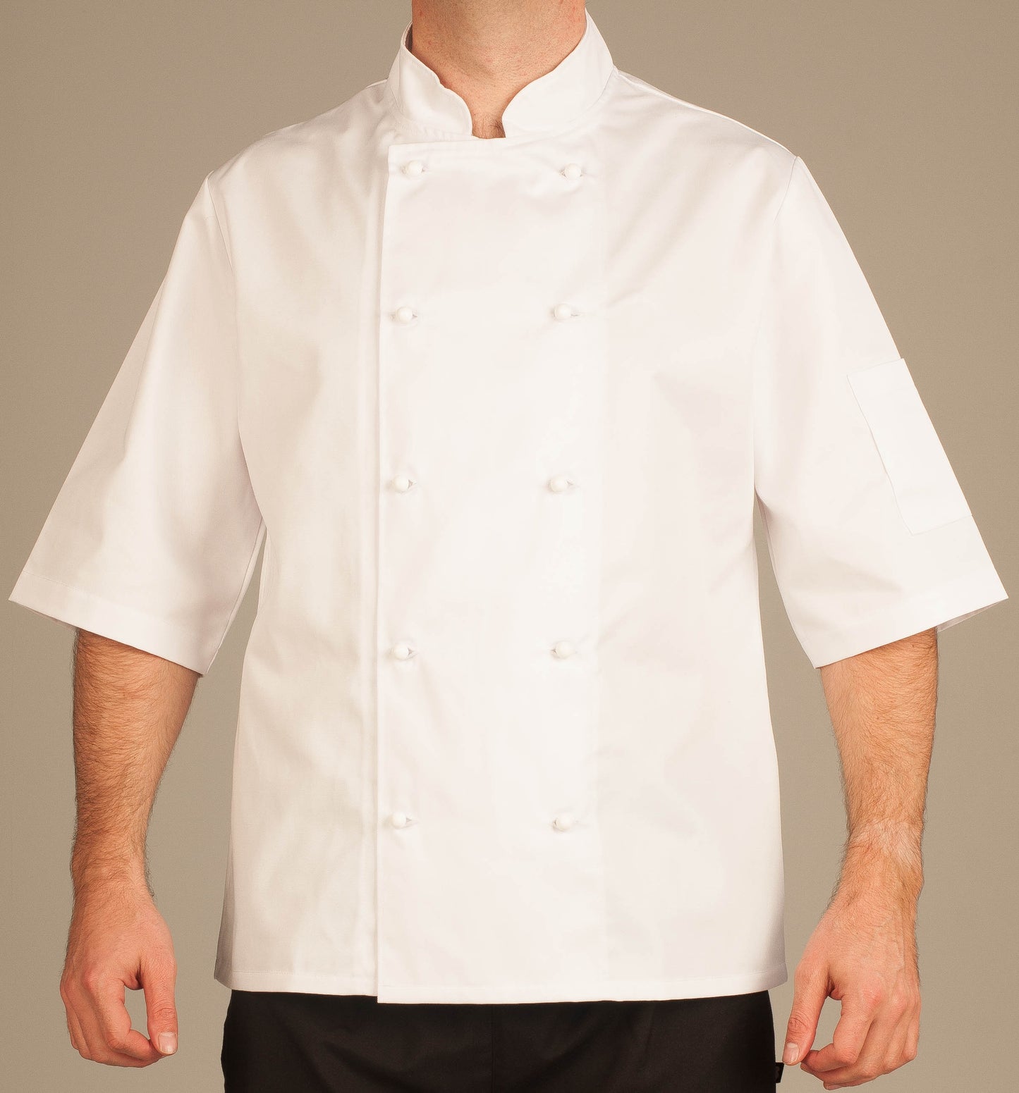 James Chef Jacket - Short Sleeves black or white