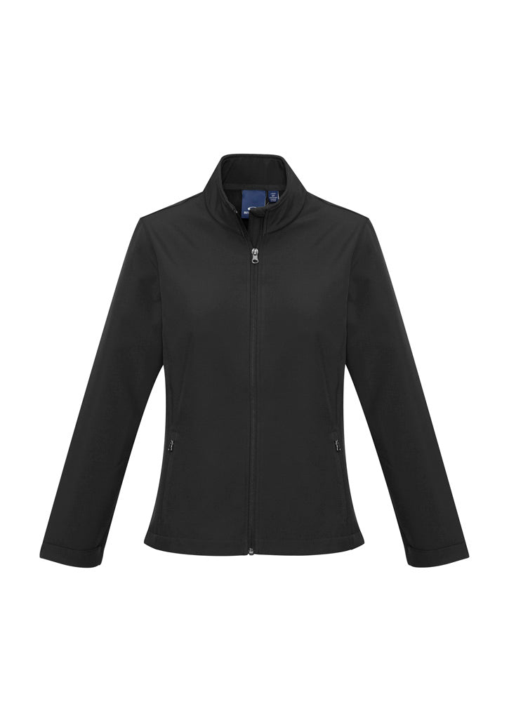 J740L Ladies Apex Lightweight Softshell Jacket - Black.